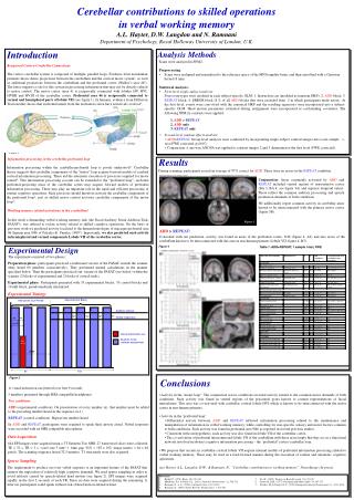 Cerebellar contributions to skilled operations in verbal working memory