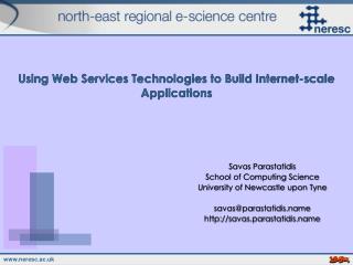 Using Web Services Technologies to Build Internet-scale Applications
