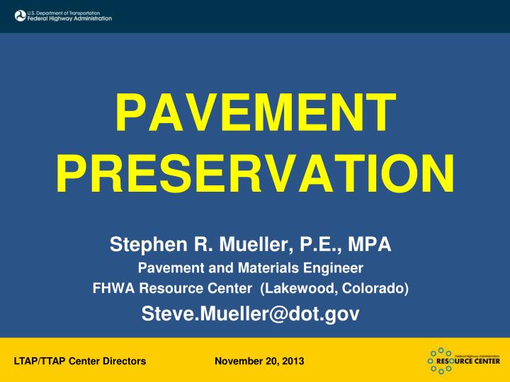 pavement preservation