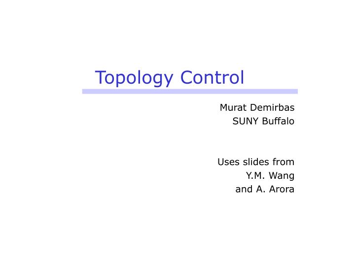 topology control