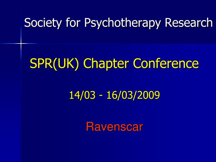 society for psychotherapy research