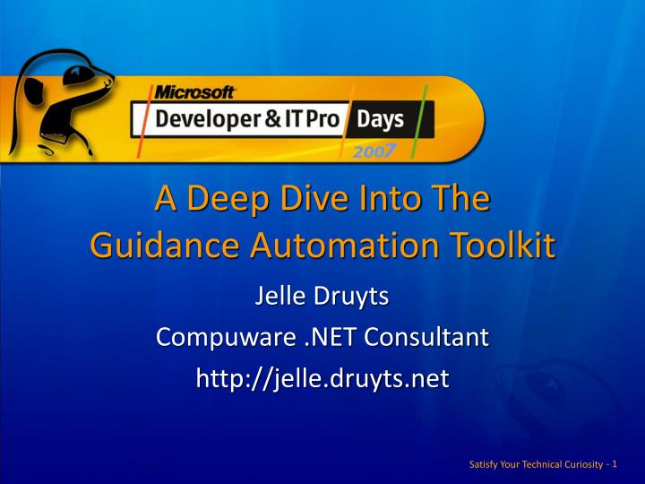 a deep dive into the guidance automation toolkit
