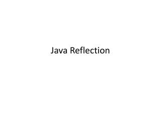 Java Reflection