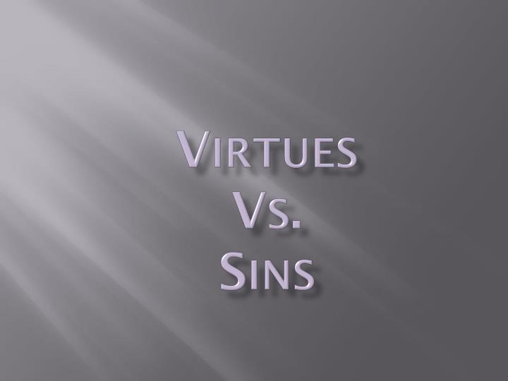virtues vs sins