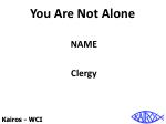 You Are Not Alone: Embracing Community and Faith in Difficult Times - slide 1