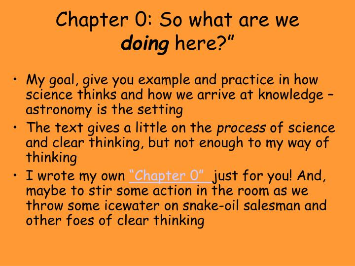 chapter 0 so what are we doing here