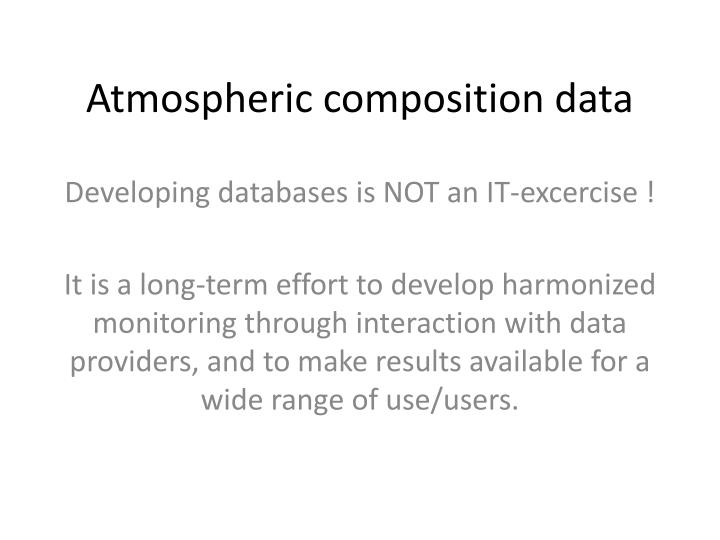 atmospheric composition data