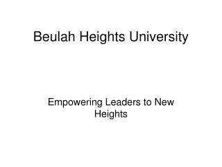 Beulah Heights University