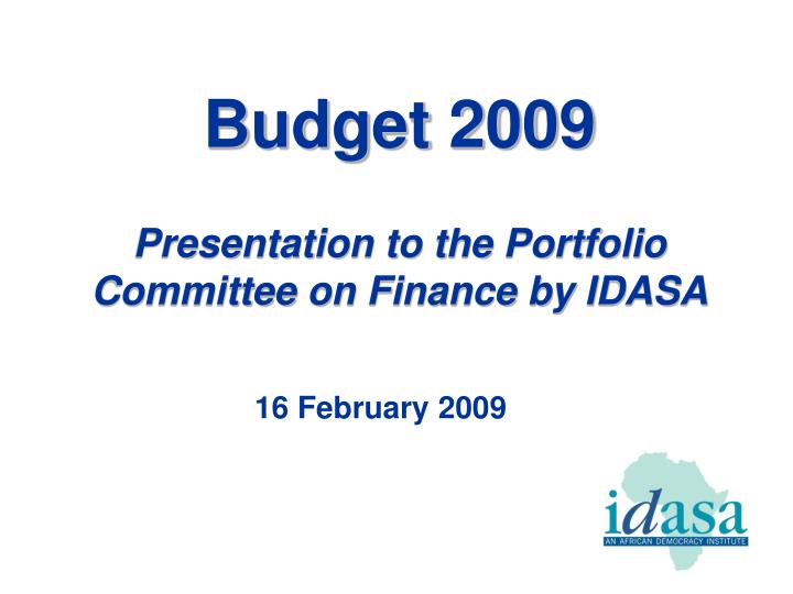 budget 2009
