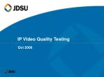 IP Video Quality Testing
