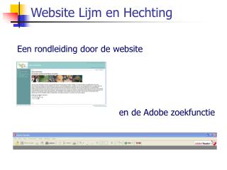 website lijm en hechting