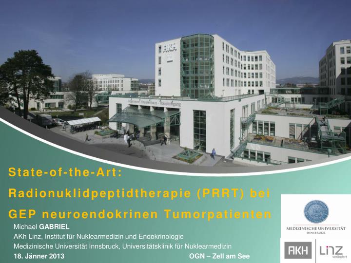 state of the art radionuklidpeptidtherapie prrt bei gep neuroendokrinen tumorpatienten