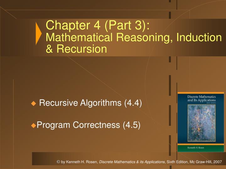 chapter 4 part 3 mathematical reasoning induction recursion