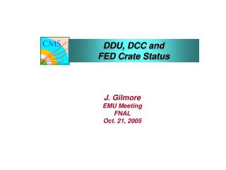 ddu dcc and fed crate status