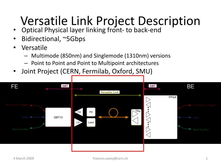 versatile link project description