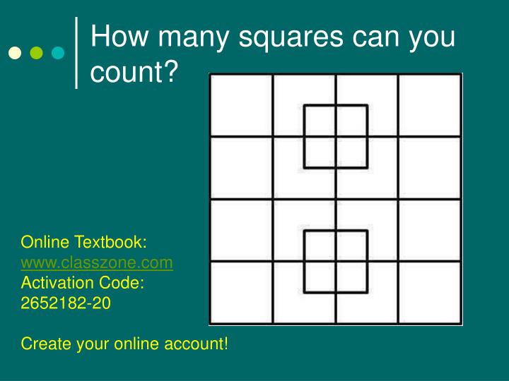 how many squares can you count