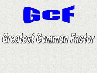 GCF