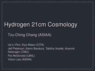Hydrogen 21cm Cosmology