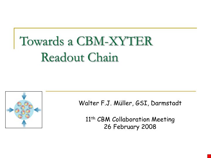 towards a cbm xyter readout chain