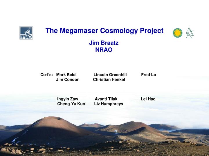 the megamaser cosmology project