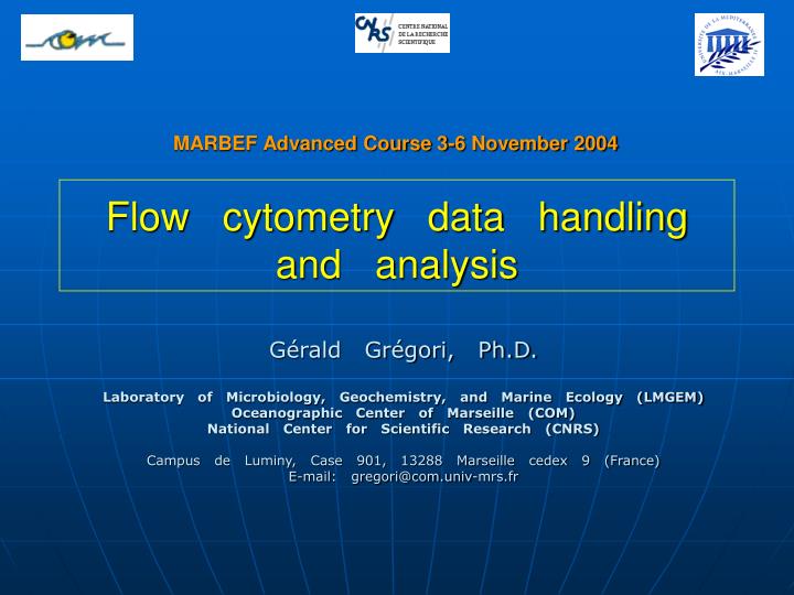 flow cytometry data handling and analysis