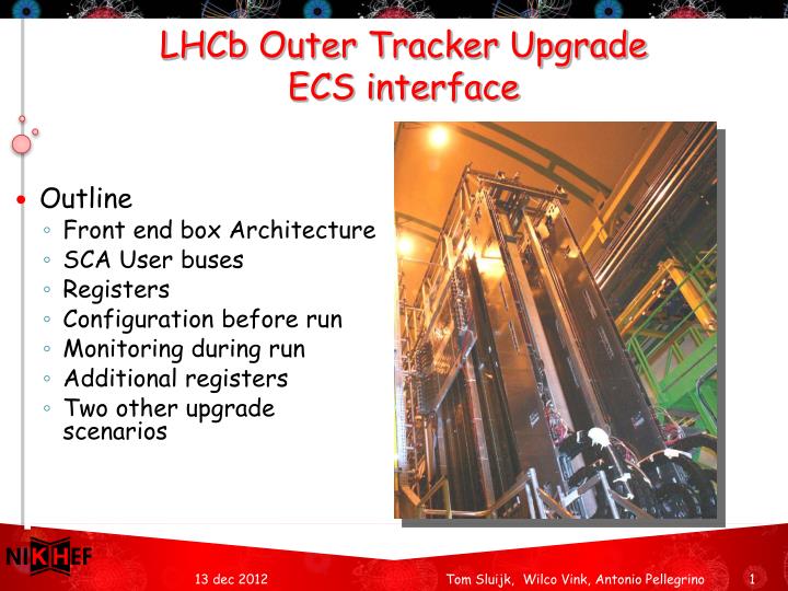 lhcb outer tracker upgrade ecs interface