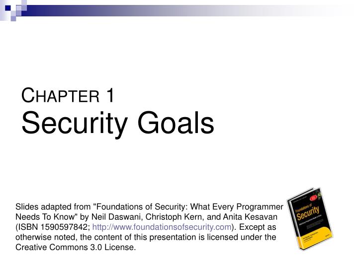 c hapter 1 security goals