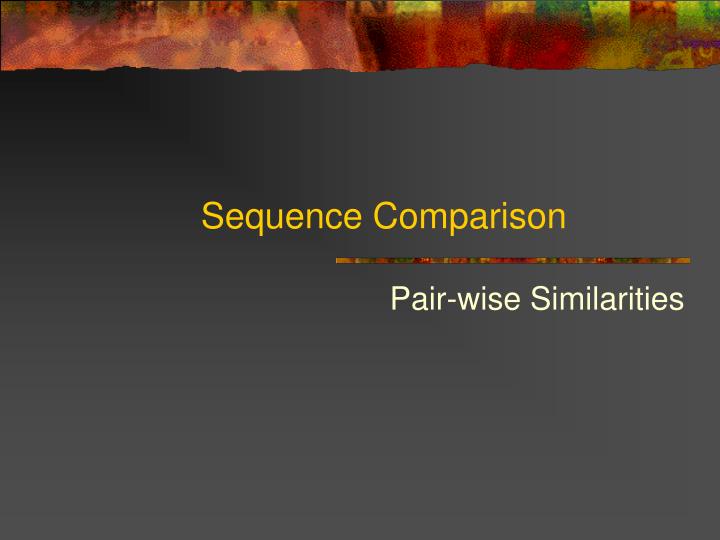 sequence comparison
