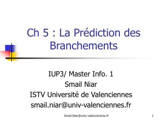 ch 5 la pr diction des branchements