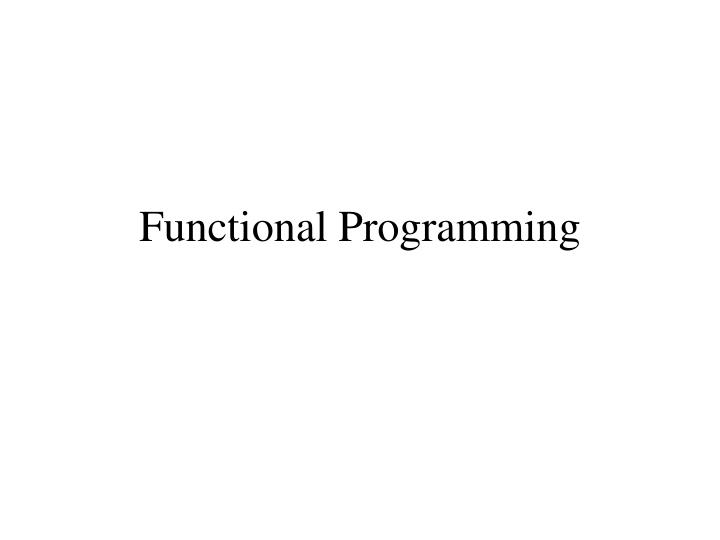 functional programming