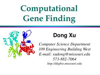 Computational Gene Finding