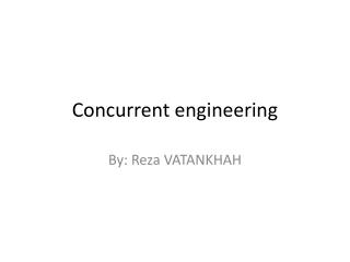 concurrent engineering