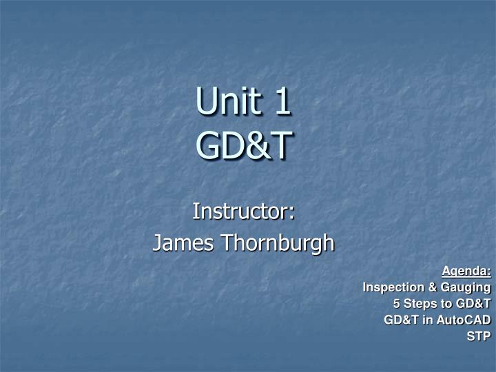 instructor james thornburgh