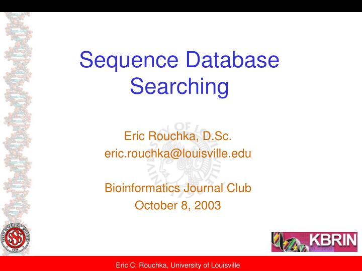 sequence database searching