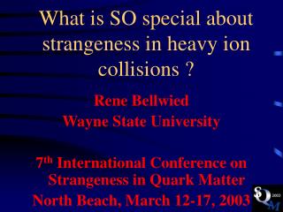 What is SO special about strangeness in heavy ion collisions ?