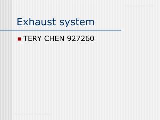 exhaust system