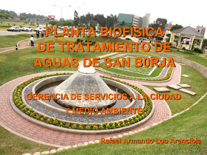 planta biof sica de tratamiento de aguas de san b0rja