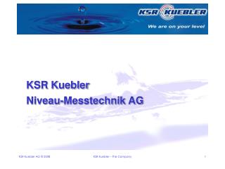 KSR Kuebler Niveau-Messtechnik AG