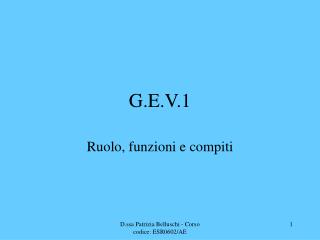g e v 1