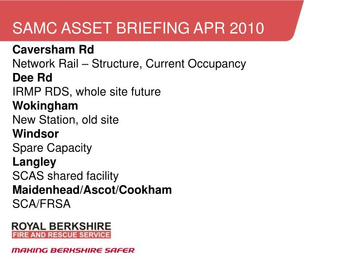 samc asset briefing apr 2010