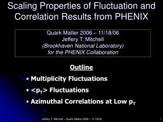 Scaling Properties of Fluctuation and Correlation Results from PHENIX