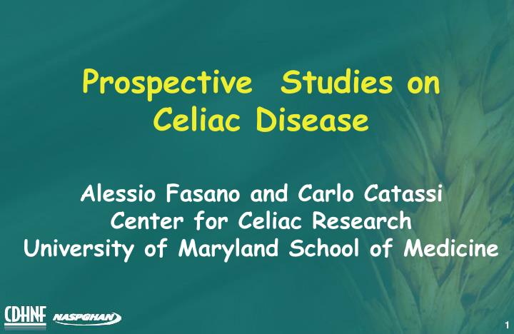 prospective studies on celiac disease