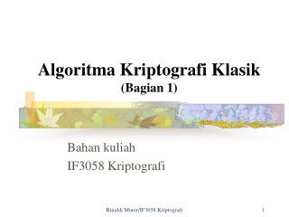 algoritma kriptografi klasik bagian 1