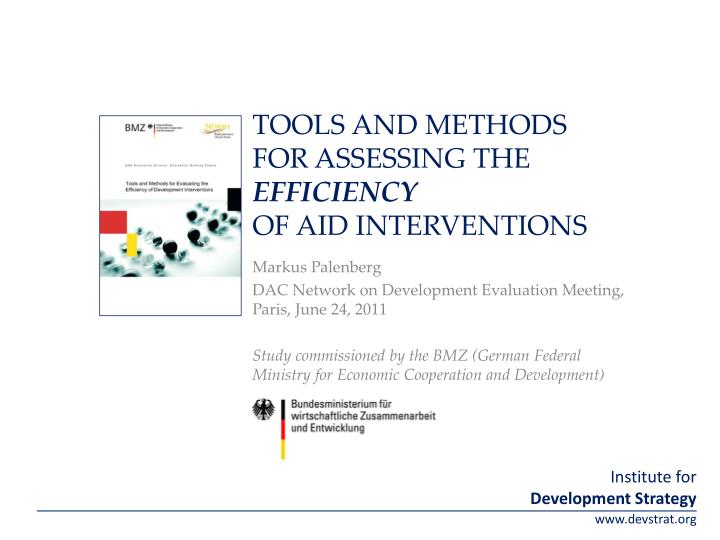 tools and methods for assessing the efficiency of aid interventions