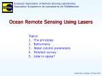 Ocean Remote Sensing Using Lasers - slide 1