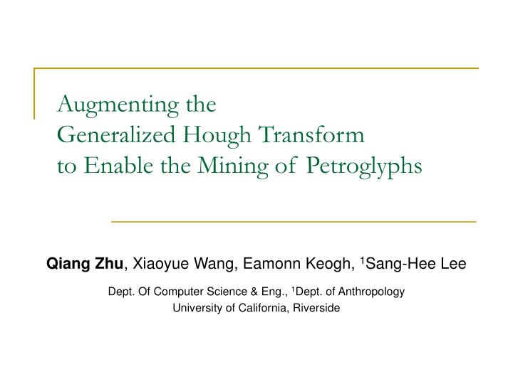 augmenting the generalized hough transform to enable the mining of petroglyphs