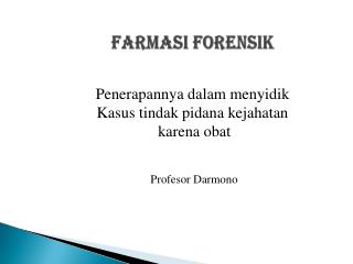farmasi forensik