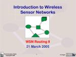 Introduction to Wireless Sensor Networks - slide 1