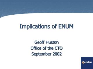 Implications of ENUM