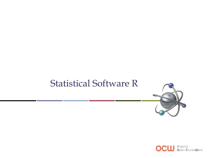 statistical software r